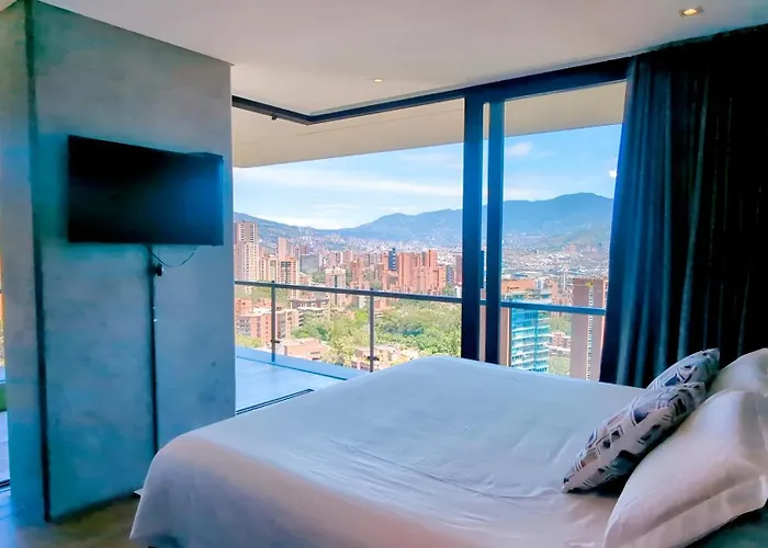 Apartamento De Lujo Con Vista Panoramica En Medellin