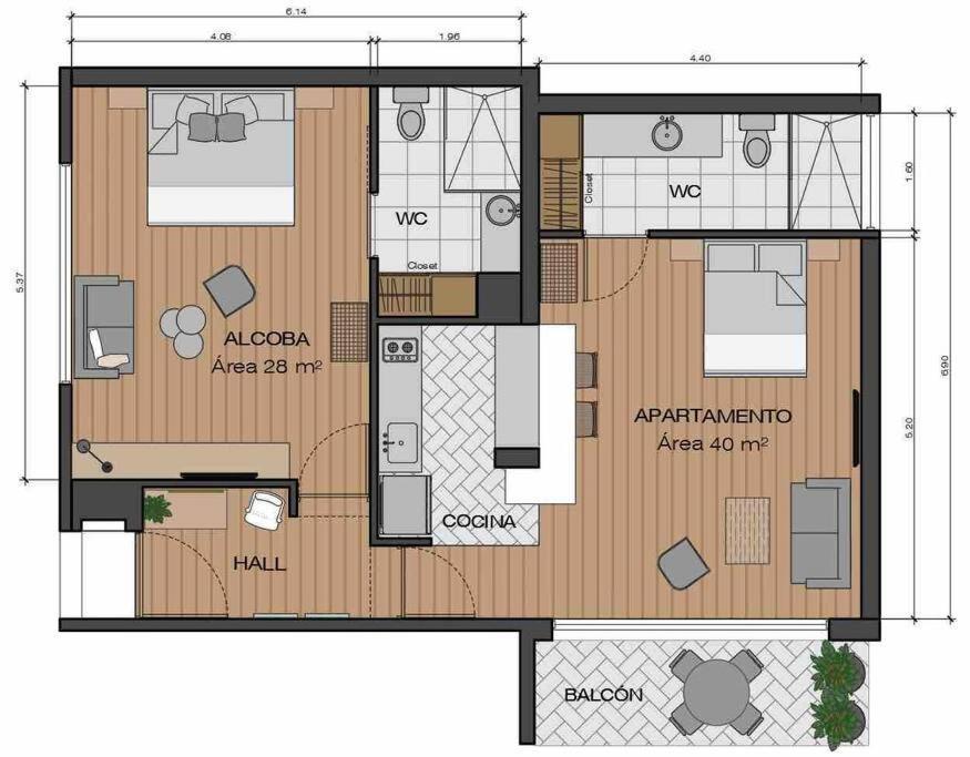 Apto Br 6 Min De Provenza, Encanto Natural * Medellin