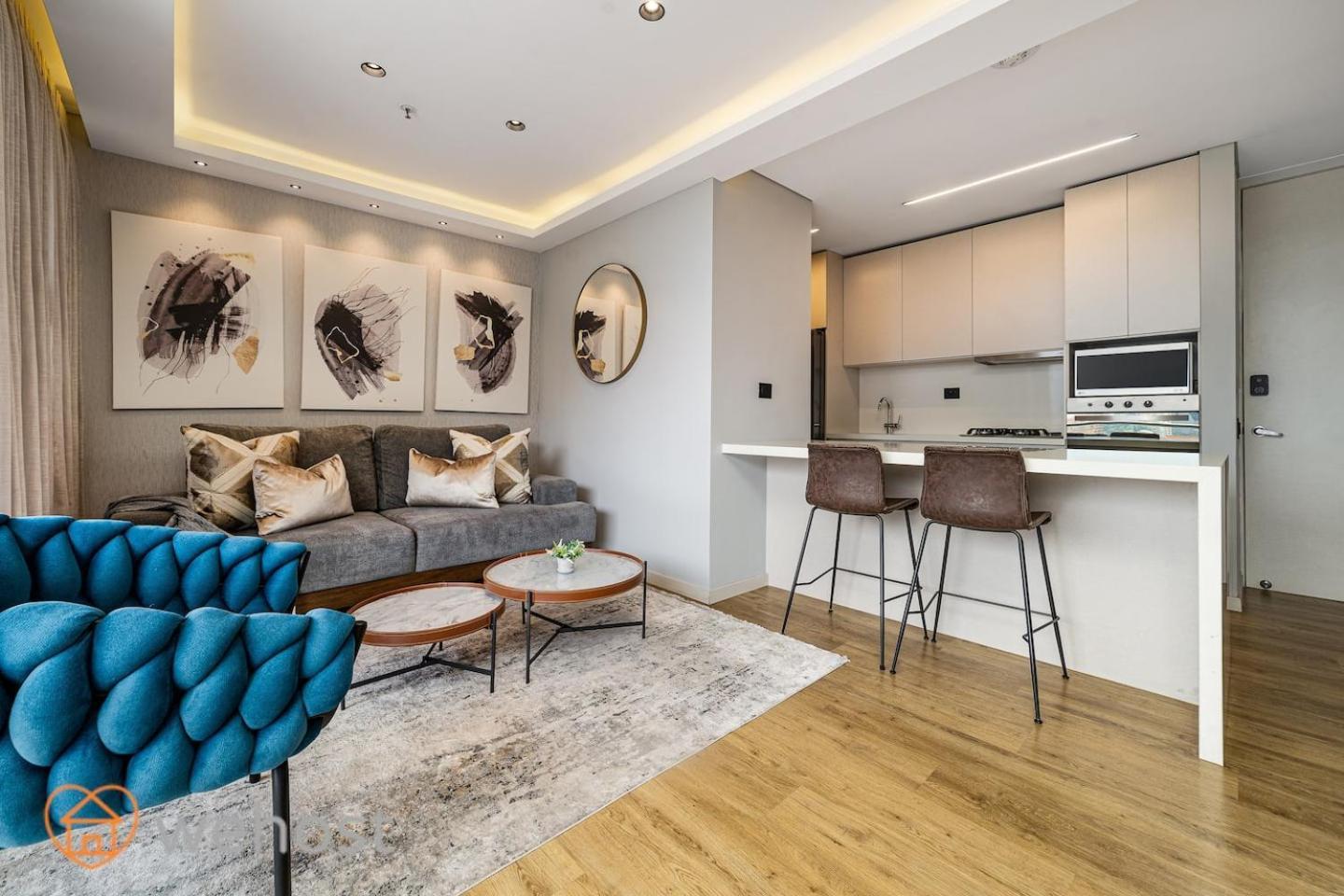 Apartment 25th Floor Luxury 2 Bedrooms Ac Pool & Gym 2503 *